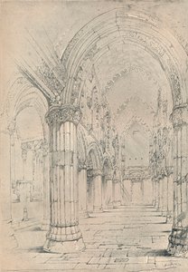 ロスリン礼拝堂、1838 作： John Ruskin