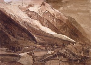 ボソン氷河、シャモニー、1849年6月 作： John Ruskin