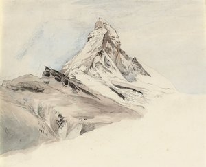 1849年、北東部のスイス、マッターホルン