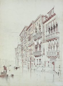 パラッツォ コンタリーニ ファザン、ヴェネツィア、1841 年 5 月 6 日 - 16 日 作： John Ruskin