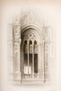 ジェームズチャールズアーミーテージ（c.1820-97）によって彫刻されたジョンラスキンの「建築の7つのランプ」から、フィレンツェ、ジョットの鐘楼の幾何学模様（1894年公開）（彫刻）