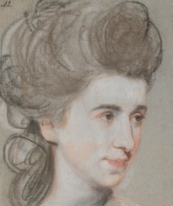 女性の頭 作： John Russell