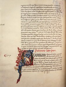 Ms.228, f.90v:アリストテレスの『ニコマハン倫理学と政治学』のページ 作： John Russell