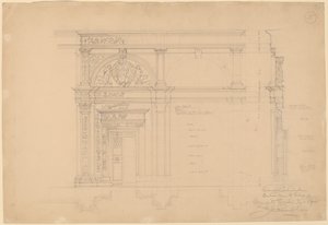 シエナ大聖堂、図書館への入り口 作： John Russell Pope
