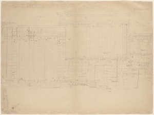 The Erectheum、West Elevation [左半分] 作： John Russell Pope