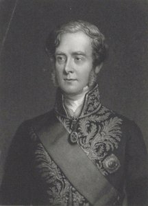 ジョージヴィリエの肖像、第4クラレンドン伯爵1800-1870。 作： John Sartain