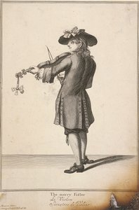 「陽気なフィドラー」、ロンドンの叫び、c1688