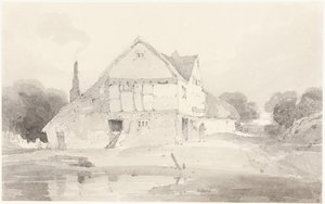 サリー州ドーキングにあるコテージ 作： John Sell Cotman