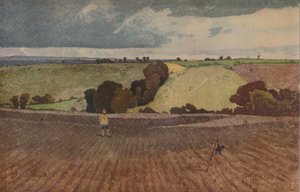 耕された畑、1923