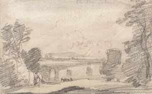 リチャード・ウィルソンの後の橋と破滅。 テヴェレ川で 作： John Sell Cotman