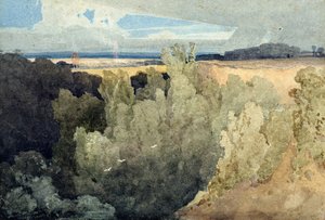 グレタ号のブリグナル・バンクス（鉛筆・水彩画 作： John Sell Cotman