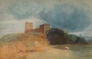 丘の上の城、1923年 作： John Sell Cotman