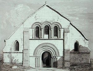 ポンデラルシュ近くのLEry教会、1820年発行 作： John Sell Cotman