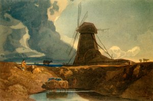 リンカンシャーの水切り場」、1810年、1947年   作： John Sell Cotman