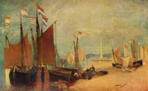 ヤーマス沖のオランダ船、戦争中の賞、c1823 1934 作： John Sell Cotman