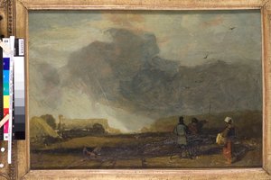 ノルマンディーの風景（油彩・キャンバス） 作： John Sell Cotman