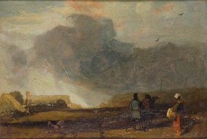 「ノルマンディーの風景」、1802-1842 作： John Sell Cotman