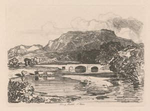 Book of Studies: Plate 14, Tan-y-Bwlch, Merionethshire, North Wales 作： John Sell Cotman