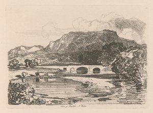 Liber Studiorum：プレート14、Tan-y-Bwlch、メリオネスシャー、北ウェールズ、1838。 作： John Sell Cotman