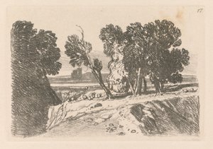 学習書: プレート 17、研究 作： John Sell Cotman