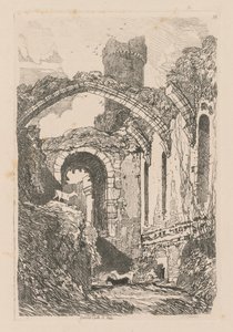 Book of Studies: Plate 33, Conway Castle, N. Wales 作： John Sell Cotman