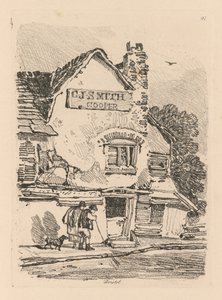 Book of Studies: プレート 41、ブリストルの家 作： John Sell Cotman