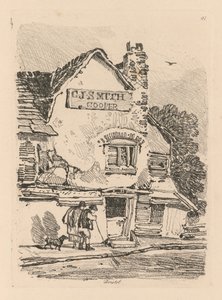 研究は無料です、Plate 41、House at Bristol、1838。 作： John Sell Cotman