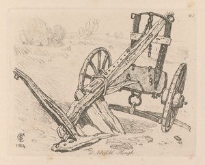 スタディブック: プレート 43、ノーフォークプラウ 作： John Sell Cotman