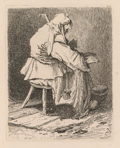 Liber Studiorum: プレート 44、レンブラントのスケッチ 作： John Sell Cotman