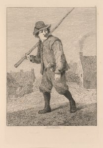 Liber Studiorum: プレート 46、Teniers の後のスケッチ 作： John Sell Cotman