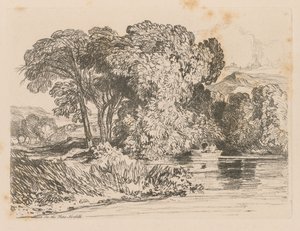 Liber Studiorum: Plate 4, View on the Yare, ノーフォーク