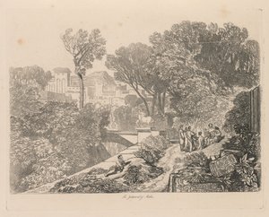 Liber Studiorum: プレート 6、ミダスの審判 作： John Sell Cotman