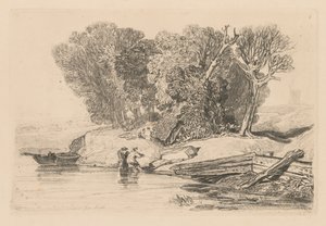 Book of Studies: プレート 7、ポストウィック グローブ、ノーフォーク 作： John Sell Cotman