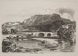 研究は無料です。Tany Beolch、北ウェールズ、1838年。 作： John Sell Cotman