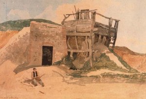 ノーフォーク州クロマー近郊のライムキルン 作： John Sell Cotman