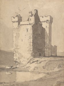 ロッホ ランザ城、アラン島、スコットランド 作： John Sell Cotman