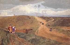 マウスホールドヒース、ノーリッチ、1810年頃（鉛筆、紙にトイレ） 作： John Sell Cotman
