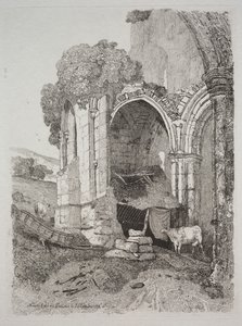 リーヴォルックス修道院、ヨークシャー、1810年。