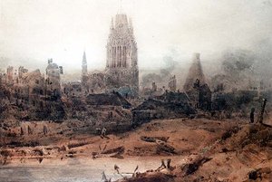St.Mary Redcliffe, Bristol 作： John Sell Cotman