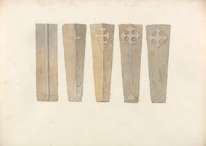 ノーフォーク教会の5つの棺蓋に関する研究