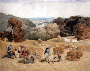 収穫の現場 作： John Sell Cotman