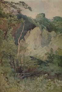 グレタ川の近くの木、1923 作： John Sell Cotman