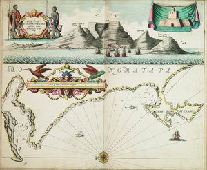 デ・ヴェルデ岬からボナ・エスペランカ岬までのギニア海沿岸を記した海図 作： John Seller