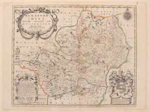 ハートフォードシャーの地図 作： John Seller