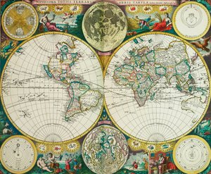 ジョン・セラーによる世界地図 作： John Seller