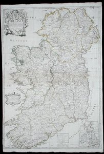 アイルランドの地図 作： John Senex