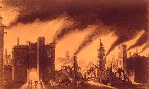 ロンドンの大火 作： John Seymour Lucas