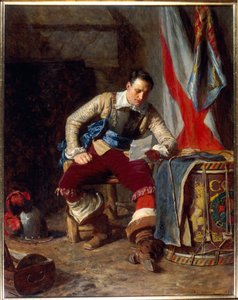 The Standard Bearer」、1903年 作： John Seymour Lucas