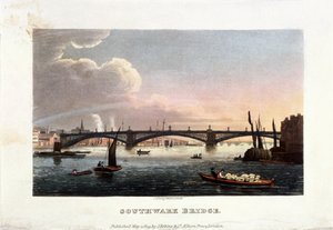 サザーク橋、ロンドン、1819