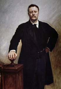 セオドア・ルーズベルト（カラーリトグラフ 作： John Singer (after) Sargent